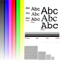 Test de color y resolución, en duduromeroa.com, Guayaquil, Ecuador