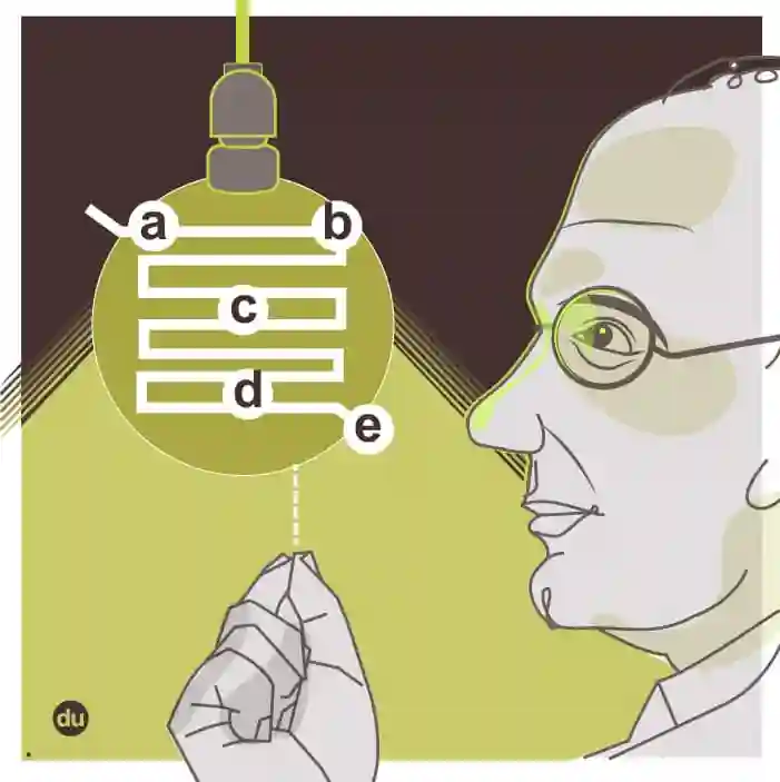 Autor: duduromeroa@. Gráfico a color. Ilustración a color de George Polya.